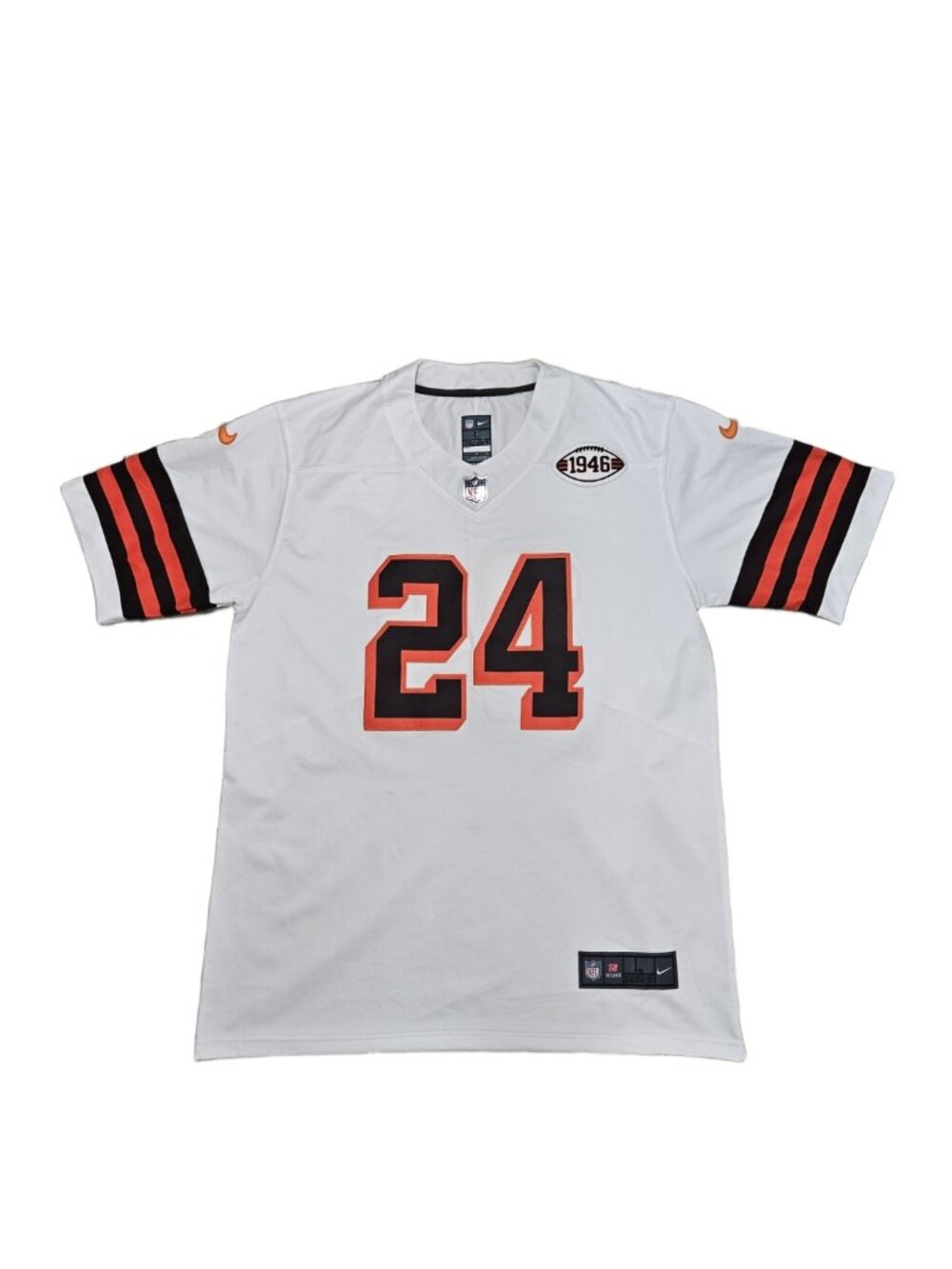 Nike Browns Nick Chubb #24 NFL Jersey Men's L White